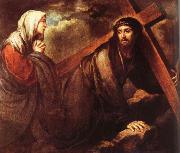 Bartolome Esteban Murillo Jesus bearing a cross oil